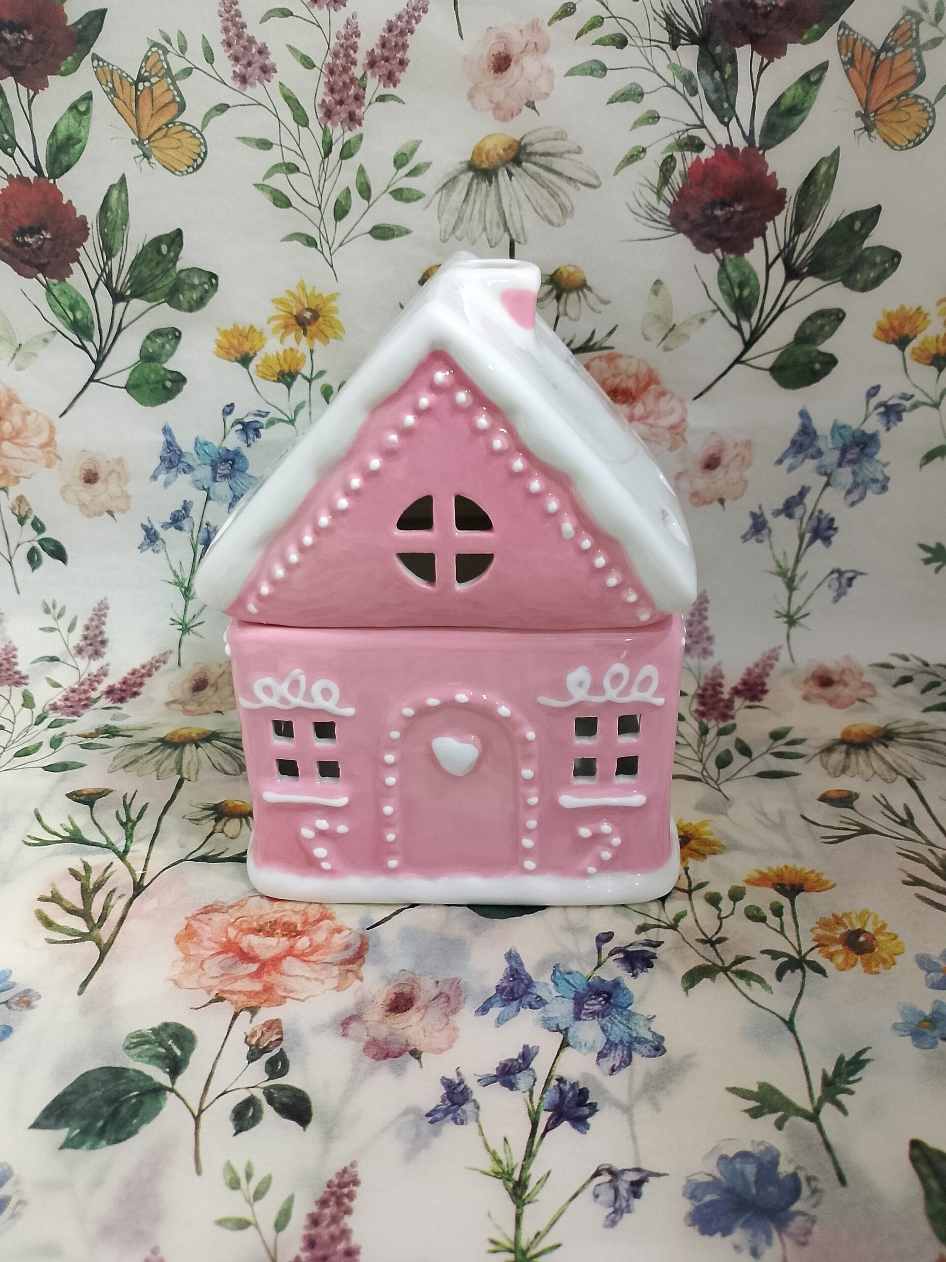 Quemador casa de jengibre rosa - 2